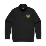 Logo Embroidered Half Zip Crew